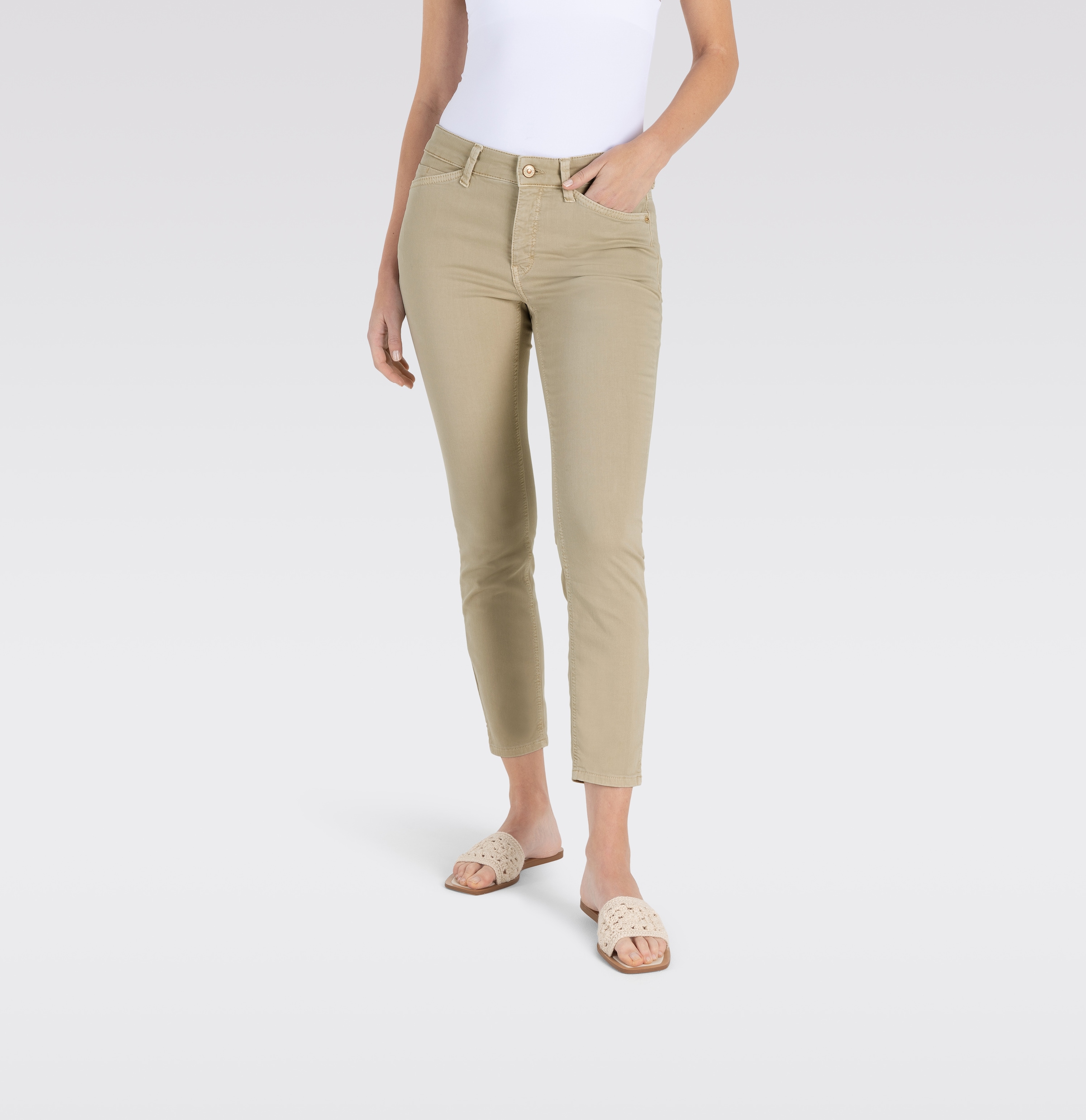 MAC 7/8-Jeans »Dream Summer«, verkürzt mit Schlitz am Saum