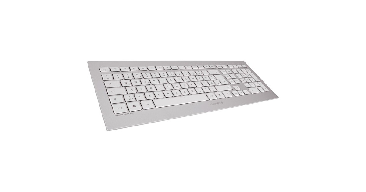 CHERRYDW 8000, desktopset  (Zilver/wit, US lay-out, US lay-out, 1000 - 2000 dpi, Tweedekans)