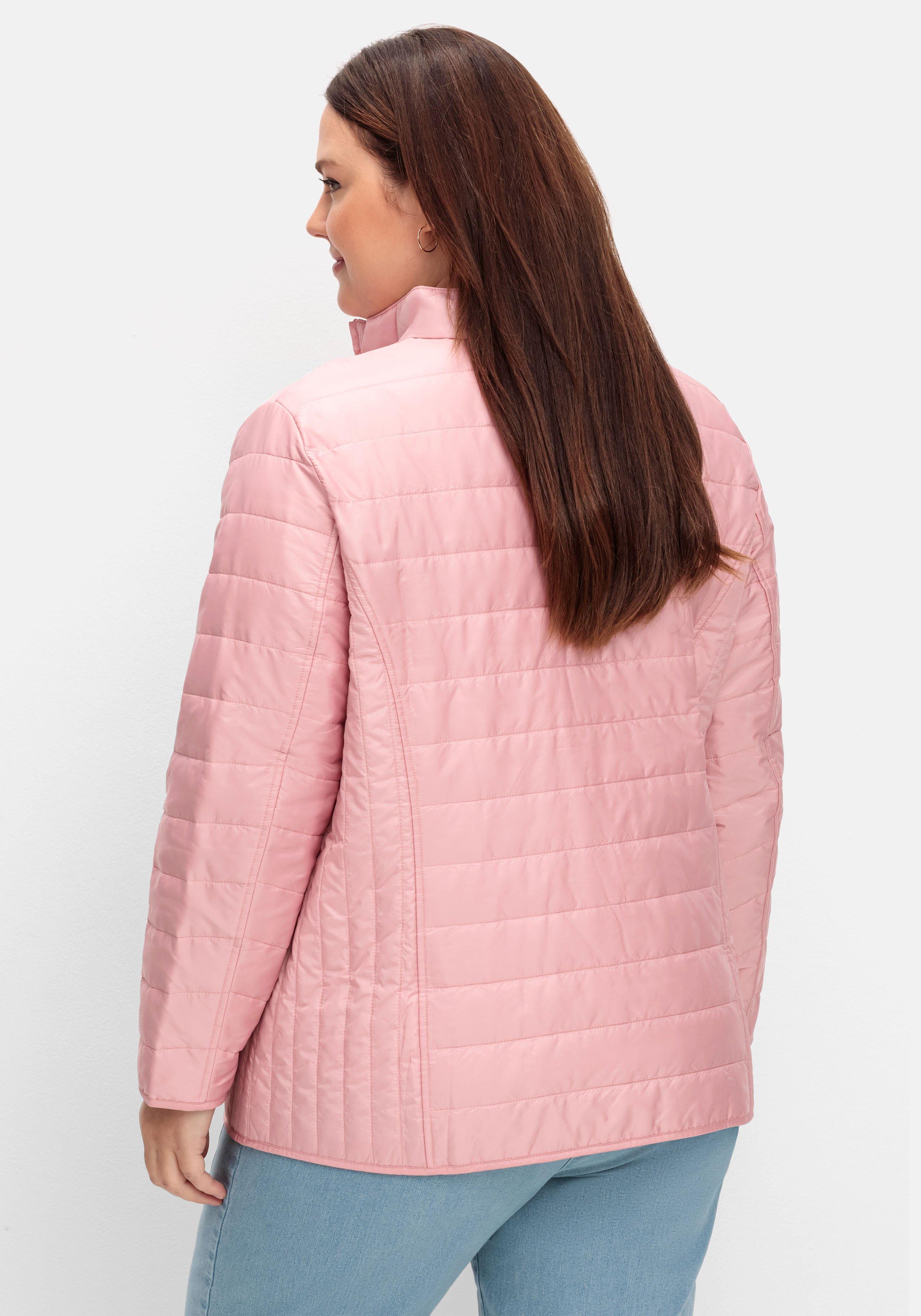 Leicht wattierte Steppjacke mit Stehkragen
