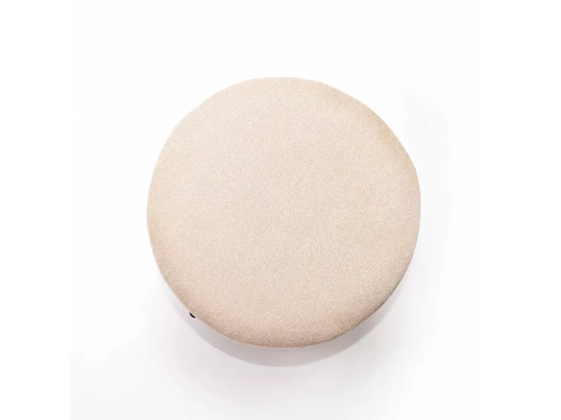 BONN LINEN - Pouf piccolo tondo in tessuto