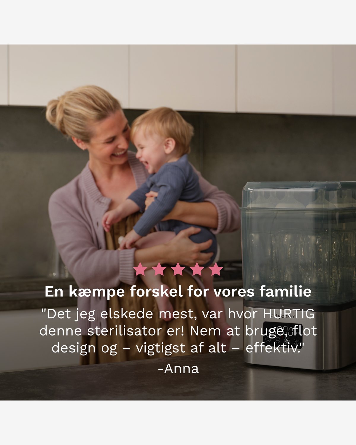Baby Brezza SuperQuick Sterilizer Dryer på 10 min | Sterilisator med Tørk på 10 min