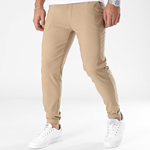 Lot De 2 Pantalons Chino Vert Kaki Camel