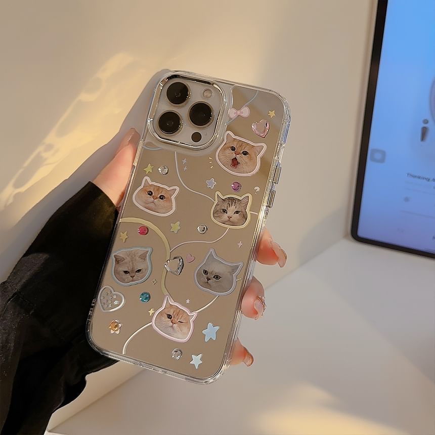 kloudkase - Cat Phone Case - 16 Pro Max / 16 Pro / 16 Plus / 16 / 15 Pro Max / 15 Pro / 15 Plus / 15 / 14 Pro Max / 14 Pro / 14 Plus / 14 / 13 Pro Max / 13 Pro / 13 / 13 Mini