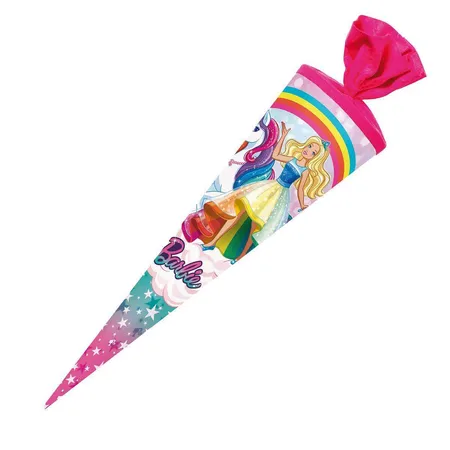 Nestler Schultüte Barbie Einhornwelt 70 cm rund