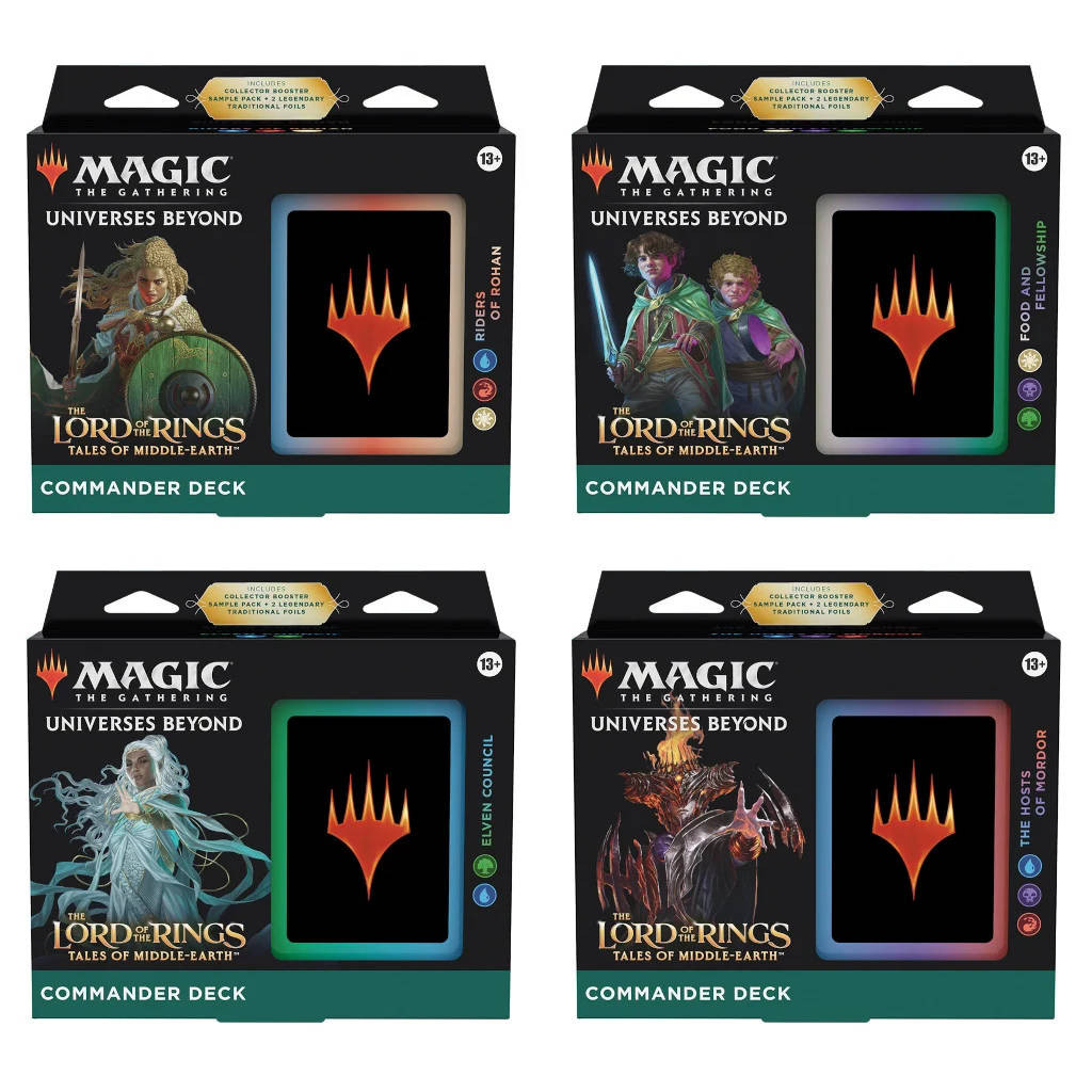 Magic : Le Seigneur des Anneaux - Lot de 4 Decks Commander EN