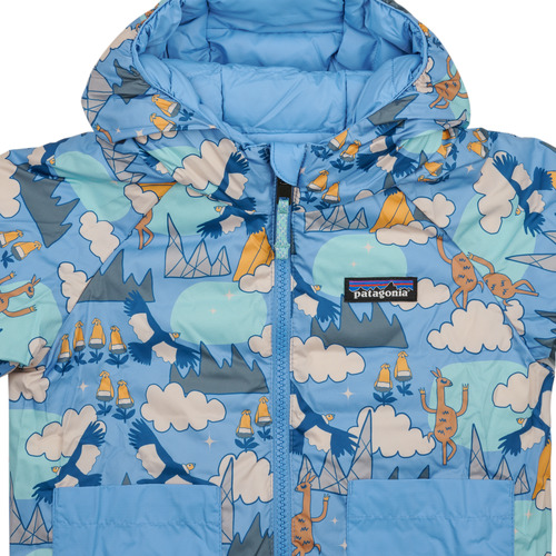 Patagonia - BABY REVERSIBLE DOWN SWEATER HOODY - Bleu