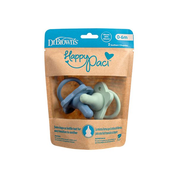 Dr. Brown's Pack Chupetas de Silicone Azul e Verde  0 Meses