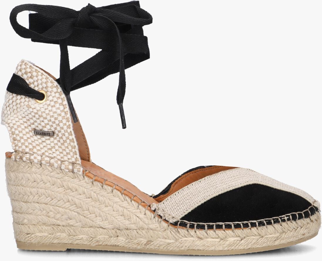 zwarte shabbies espadrilles kaila ki seven
