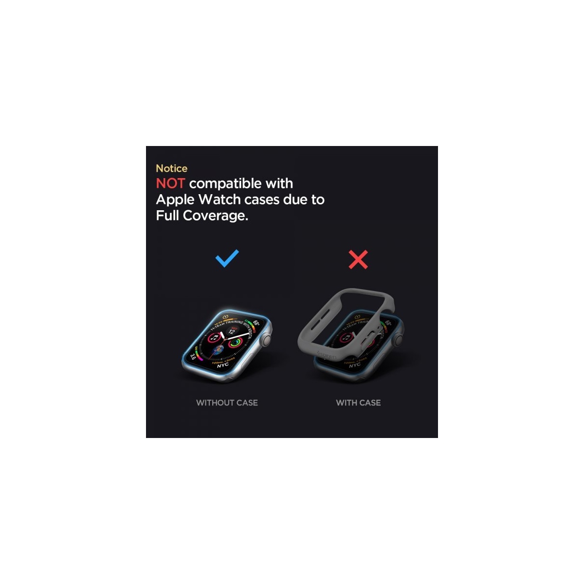 Spigen Apple Watch 44mm Skjermbeskytter ProFlex EZ Fit Full Size 2-pakning