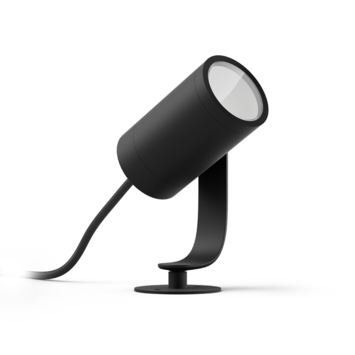Philips Hue tuinspot Lily uitbreiding zwart - wit en gekleurd licht 8W - 1 spot LowVolt