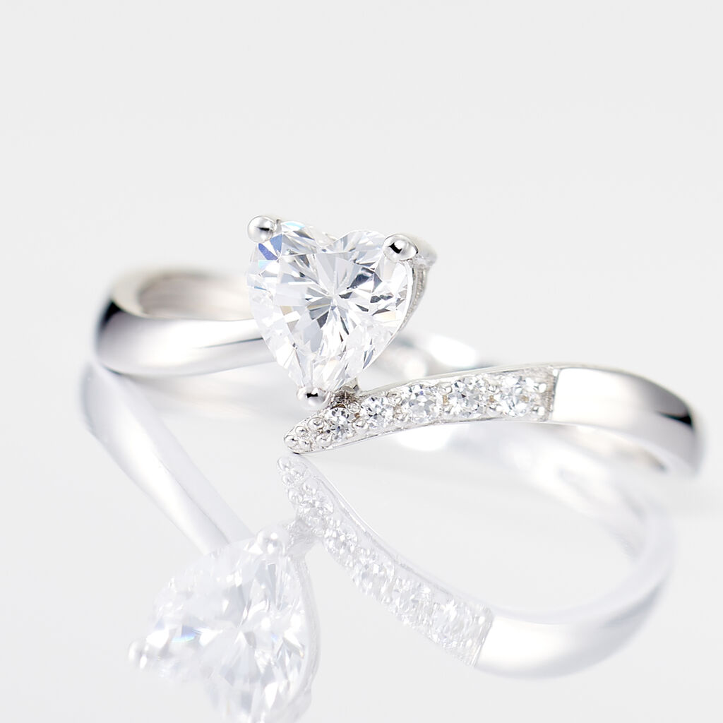 Bague Eva Or Blanc Oxyde De Zirconium