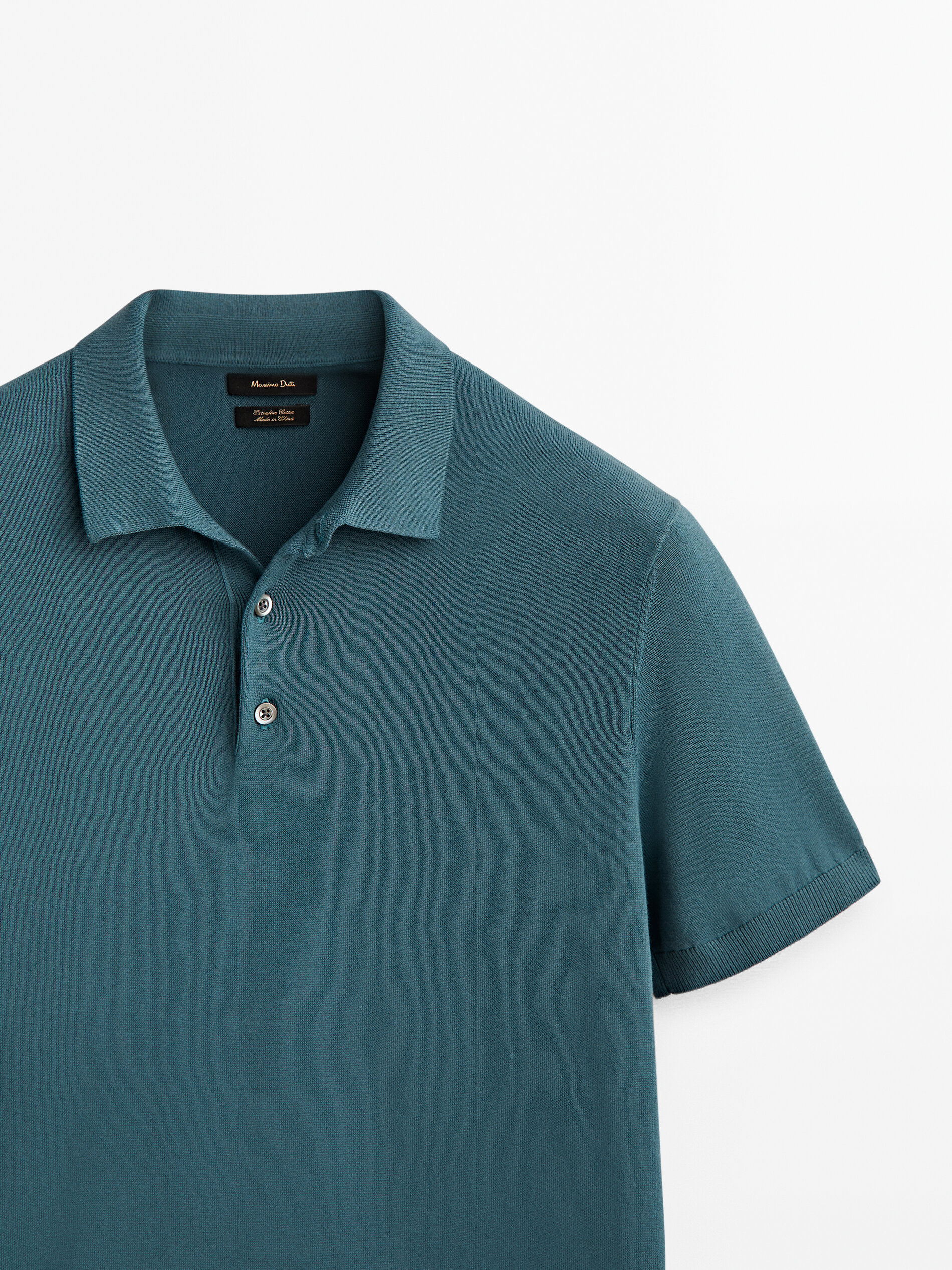 Camisa polo de manga curta estilo mangá - Azul escuro