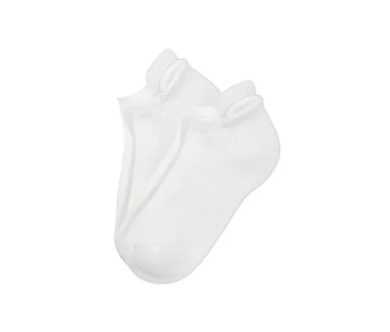 2 Paar Unisex-Sport-Sneakersocken, weiß