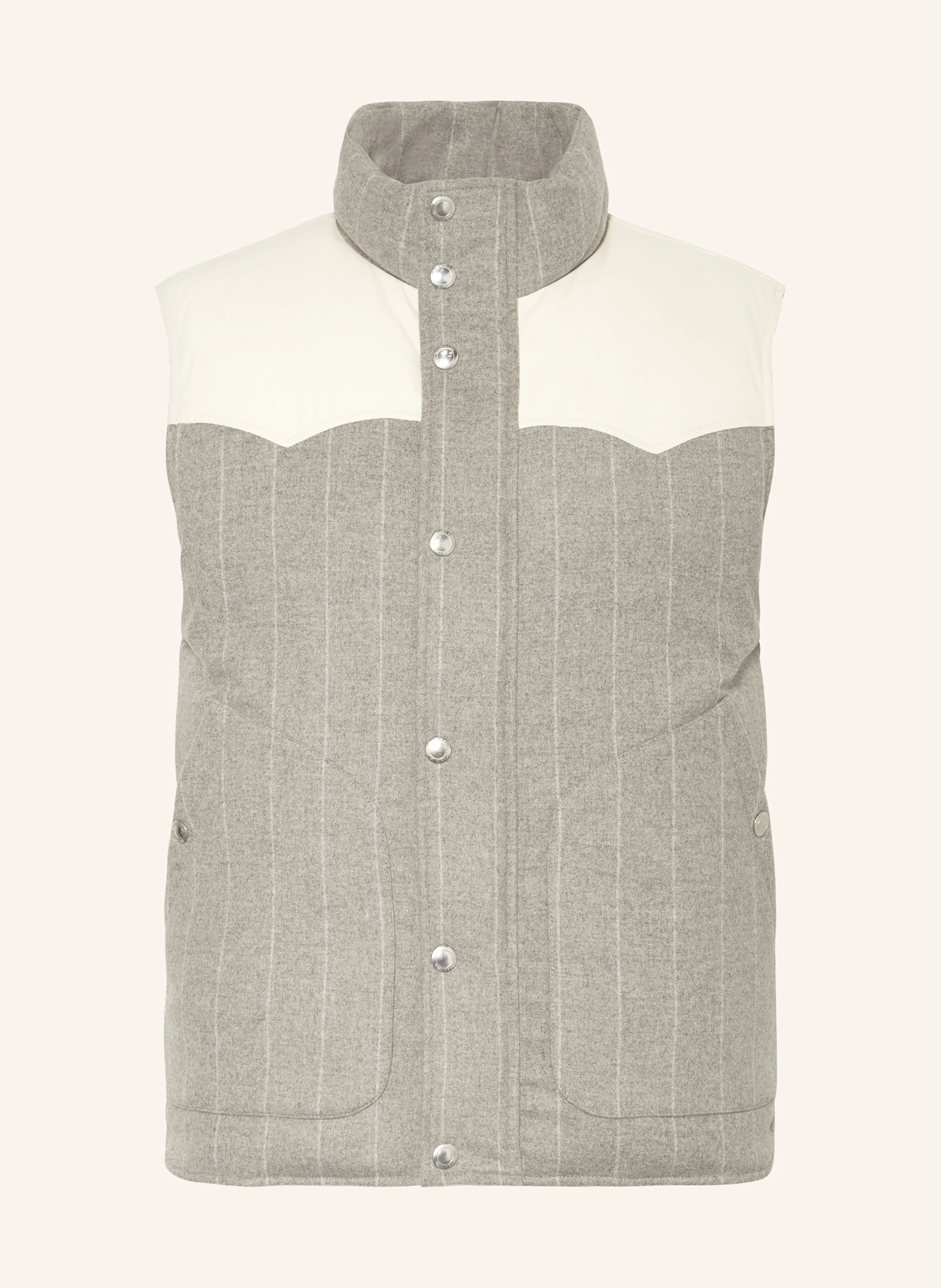 BRUNELLO CUCINELLI Daunenweste im Materialmix