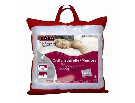DODO - Oreiller carré Oreiller a mémoire de forme suprelle memory 65x65cm