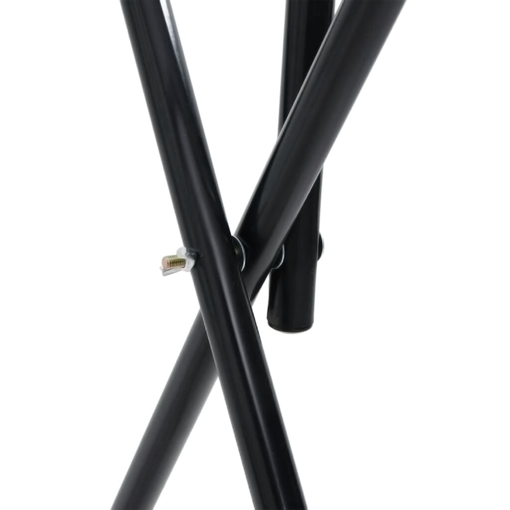 vidaXL Vrijstaande Zadelstandaard Zwart IJzer