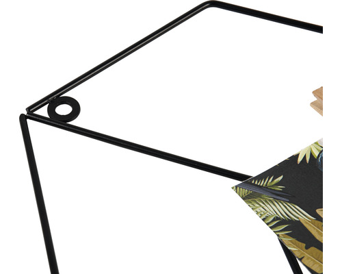 Wandrooster kubus zwart 44,5x61 cm