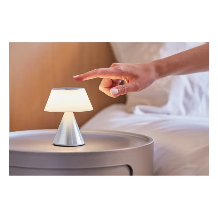 Lexon Lampe LED portable Luma | Aluminium