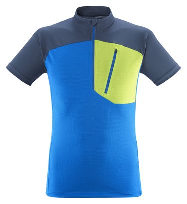 T-Shirt Technique Manches Courtes Millet Morpho Bleu/Jaune