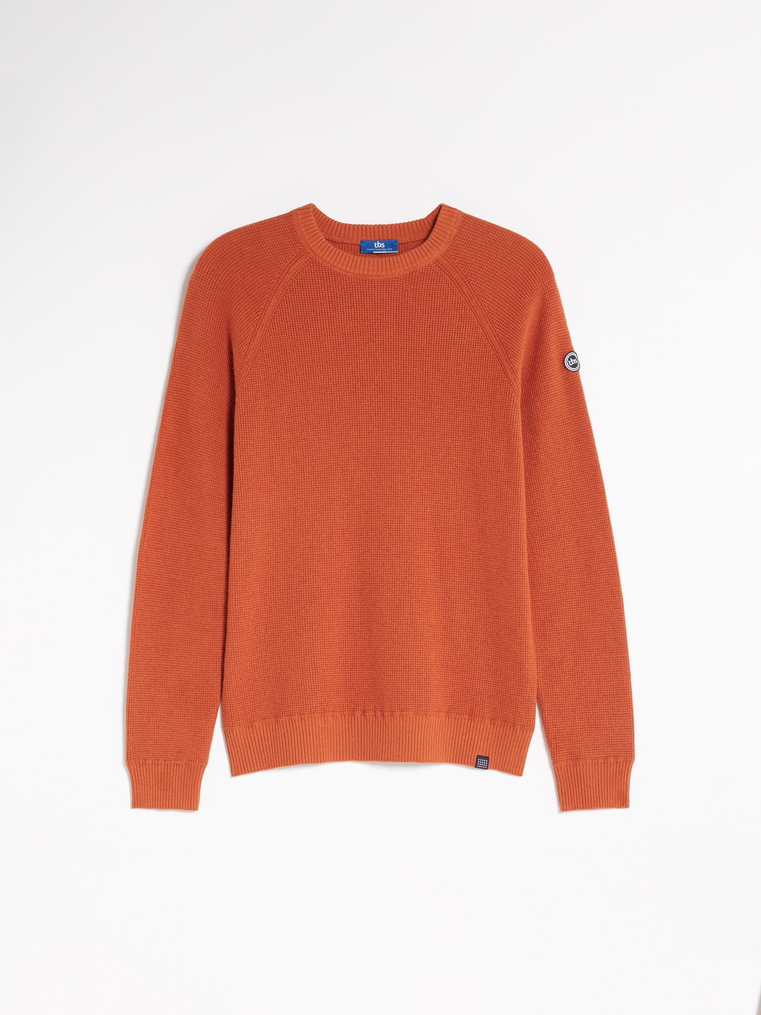 Pull Homme Col Rond Orange