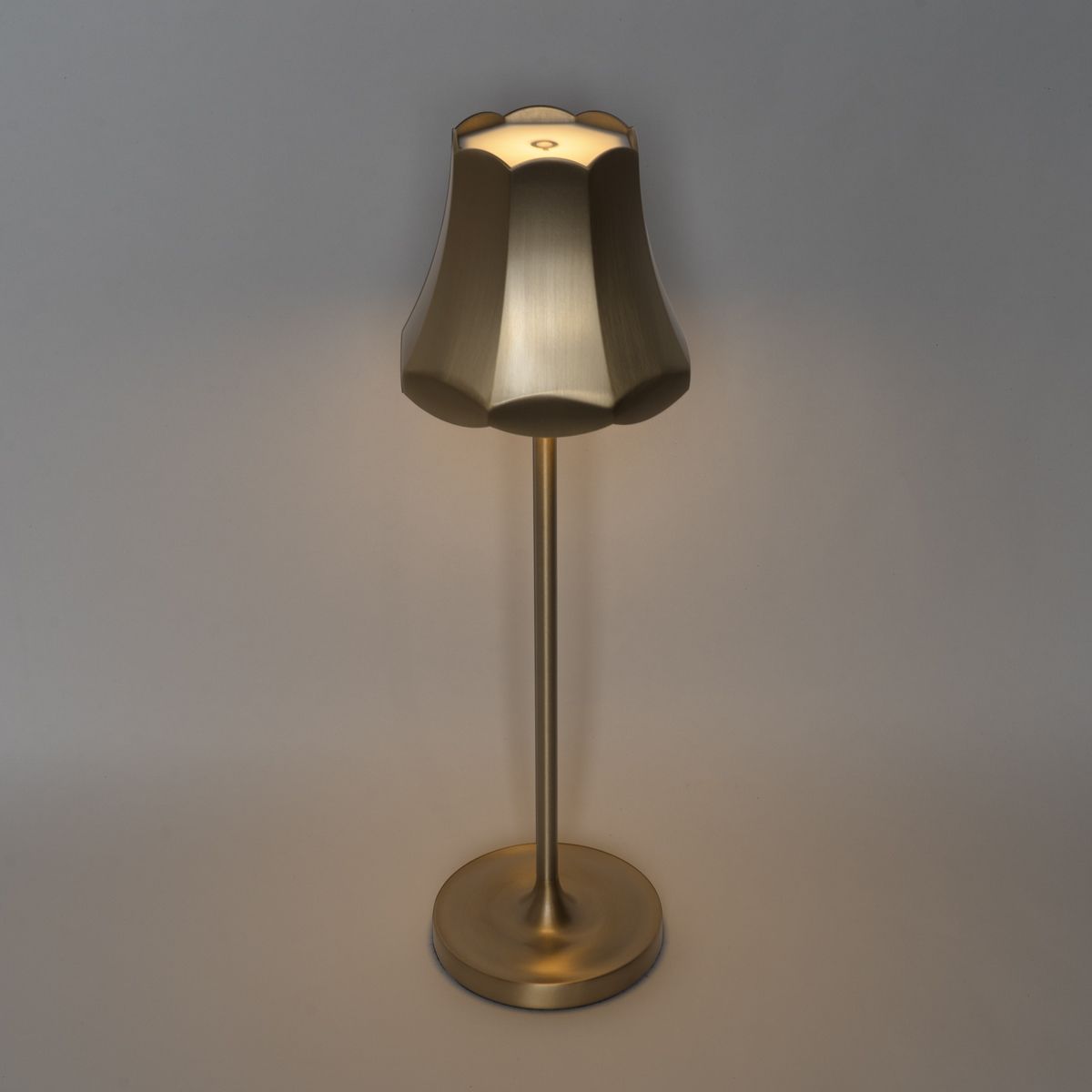 Set van 2 retro tafellampen rose goud oplaadbaar IP44 - Granny