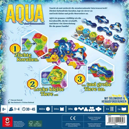 Asmodee Sidekick Games Aqua: Bunte Unterwasserwelten
