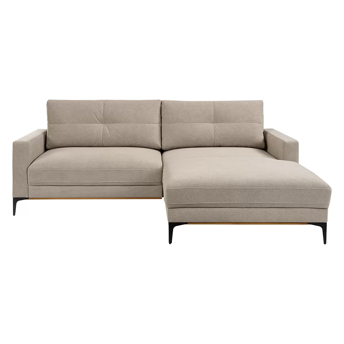 Ecksofa Bergamo 121 x 210 Beige