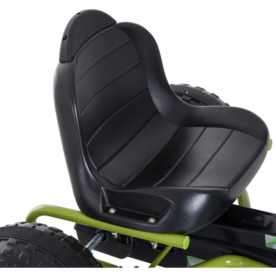 HOMCOM Tretauto mit Handbremse grün