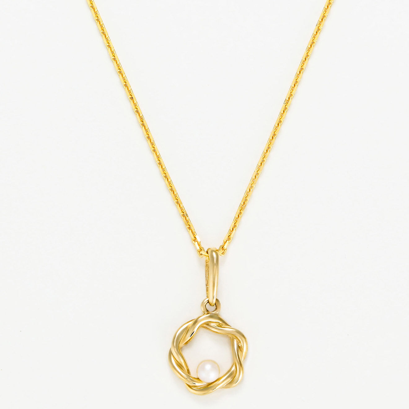 Instant d'Or Pendentif Nittaya Perle blanche or jaune