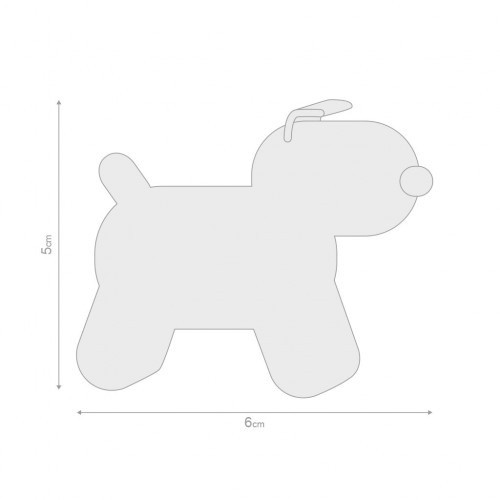 Chaveiro em formato de cachorro com som, verde limão