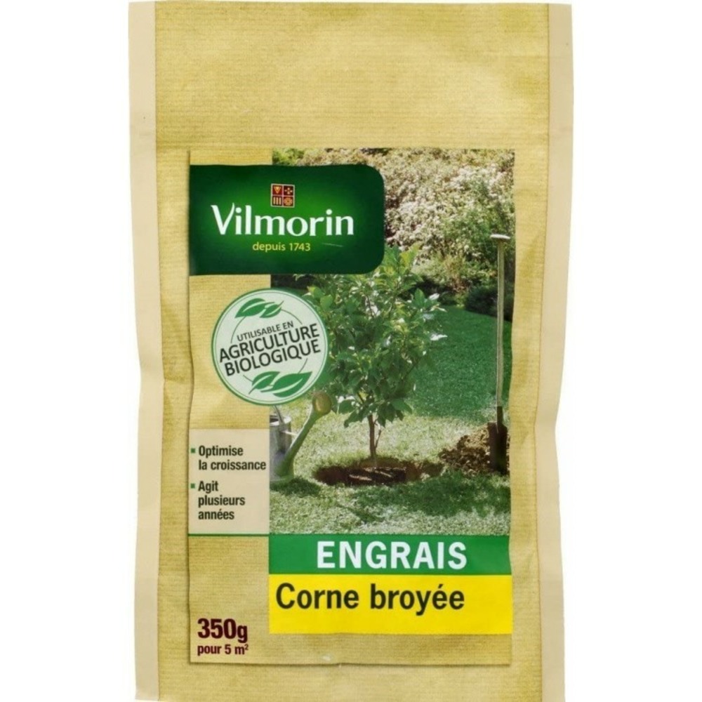 Engrais corne broyée bio doypack de 350 g