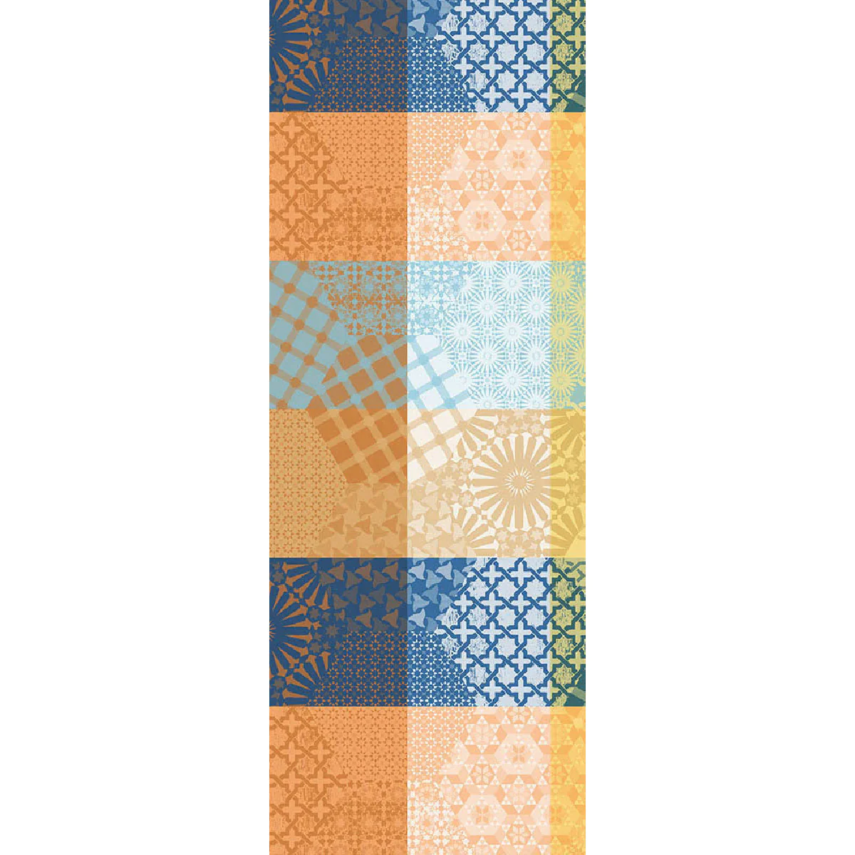 Chemin de table pur coton multicolore 155X55 Garnier Thiebaut