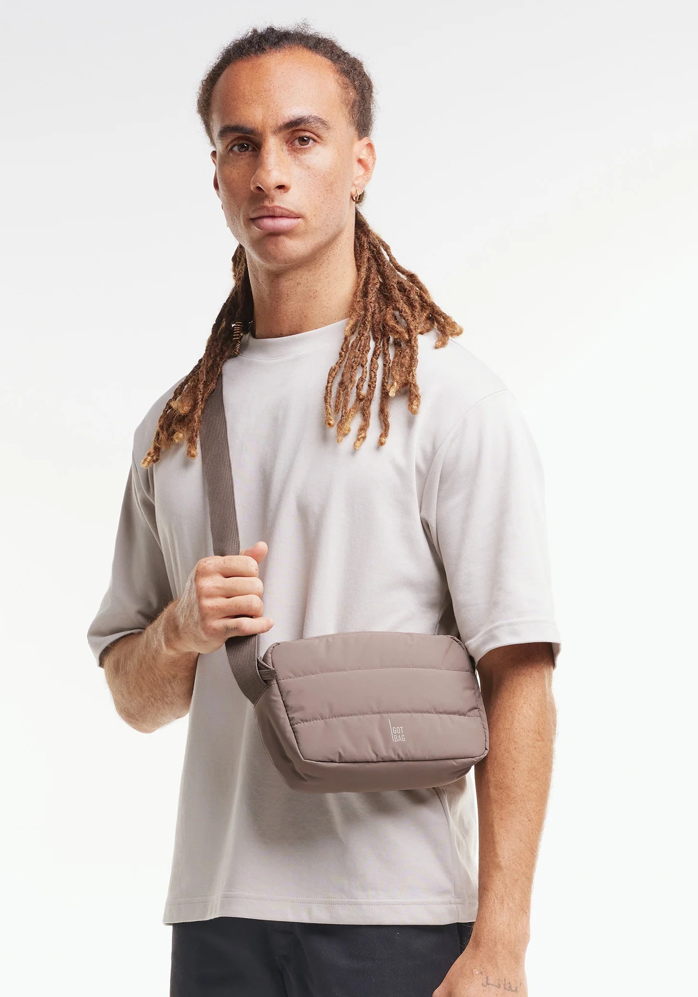 Got Bag Puffer Crosssbody Bag Monochrome Oyster