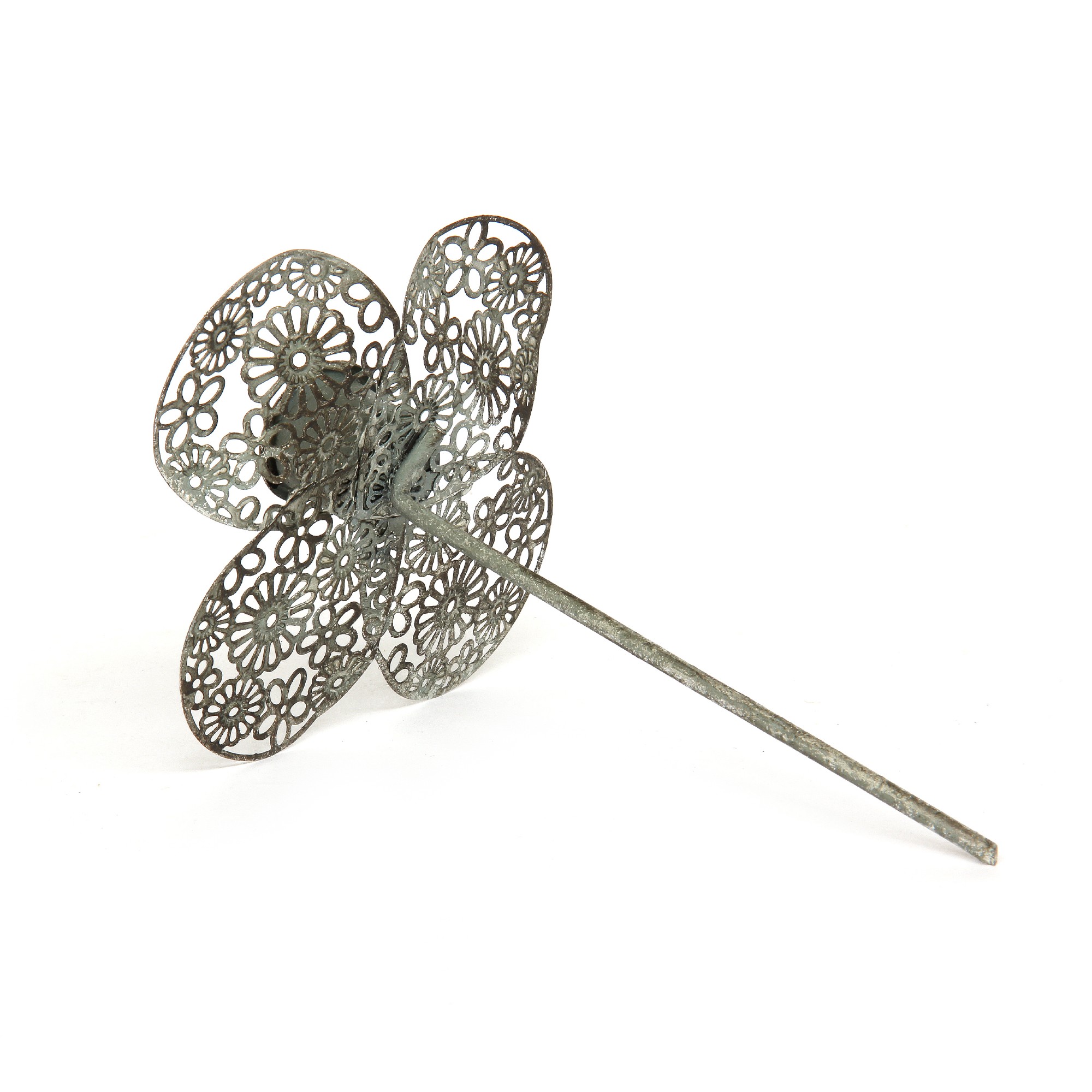 Kerzenstecker 'Esmeralda', antik silber, Ø 13 cm, H 19 cm günstig bestellen