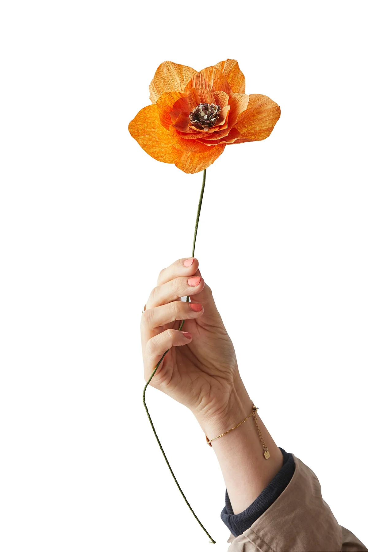 Studio About  Poppy Papirblomst - Rød