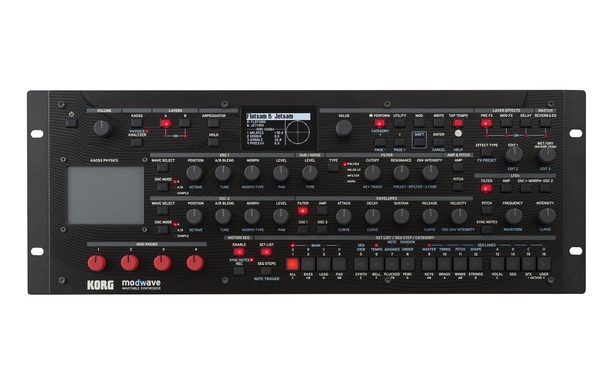 Synthesizer modwave Module<br>Kompaktes Modul – grosser Sound