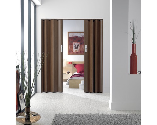 Grosfillex vouwdeur Axia teak 84 x 205 cm