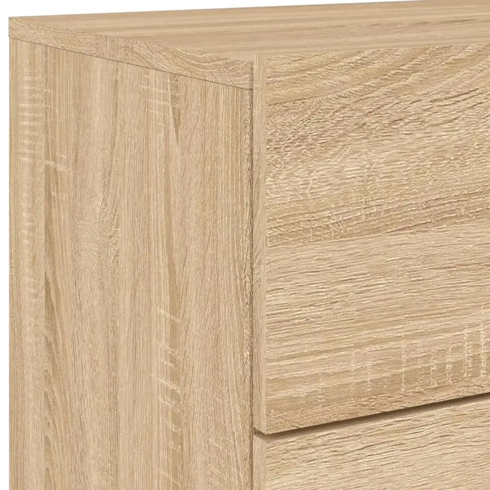 vidaXL - Wandgemonteerd Nachtkastje - Bruin - Bewerkt hout