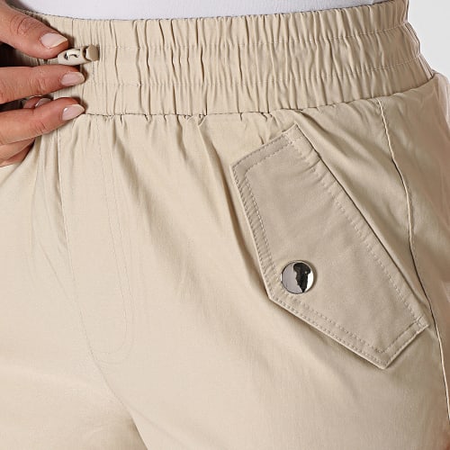 Pantalon Cargo Femme Beige