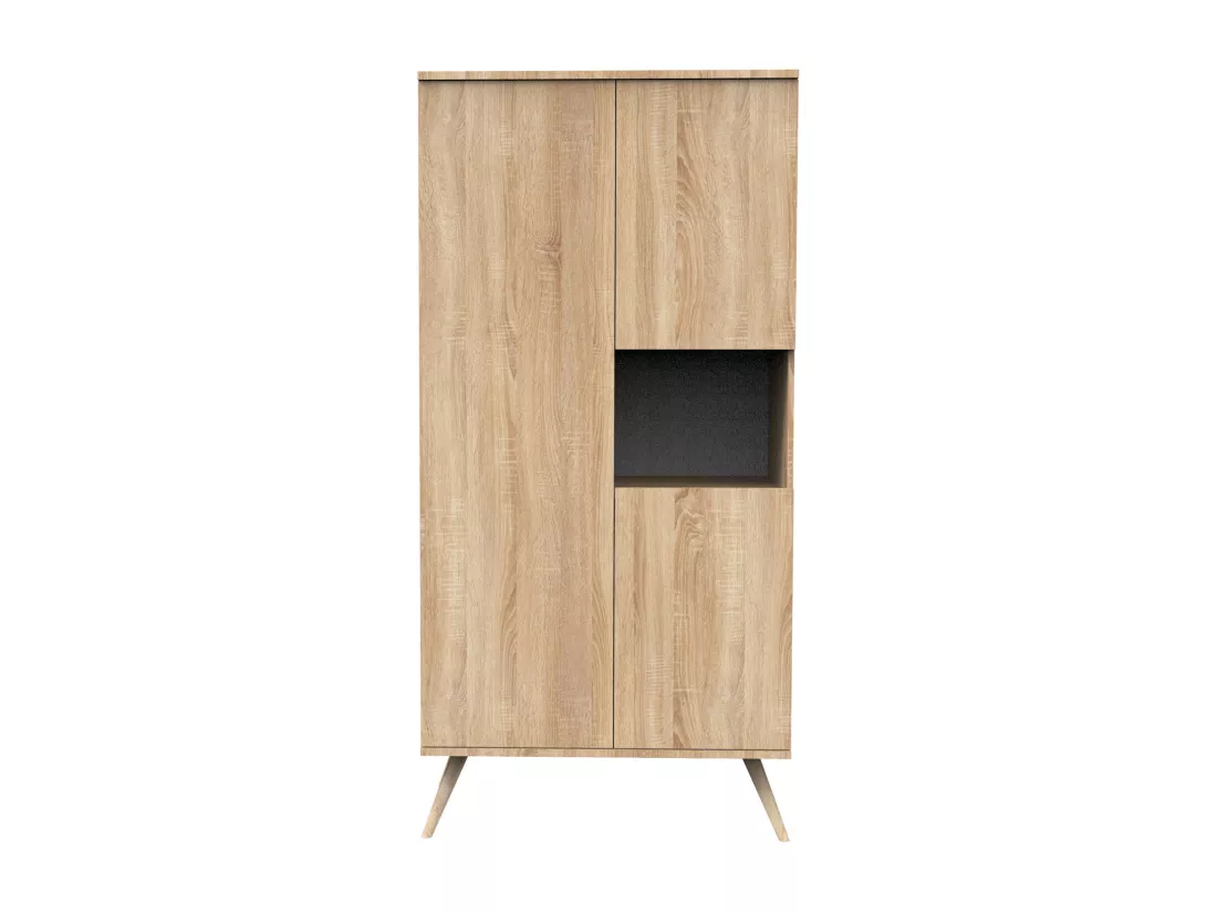 Armoire 3 portes 1 niche en bois