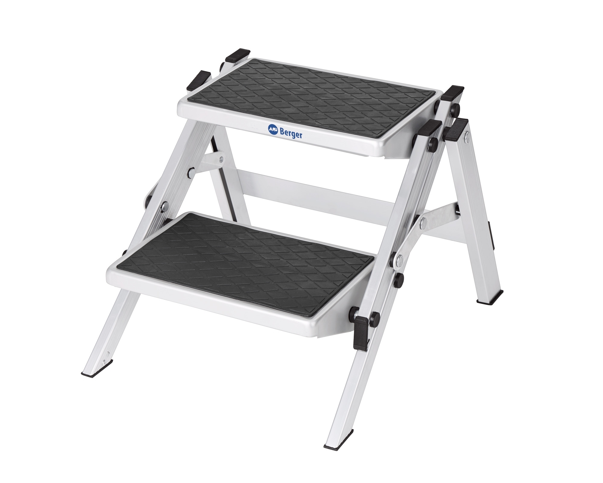 Berger Doppel Trittstufe Klappbar Aluminium (Höhe 40 cm)