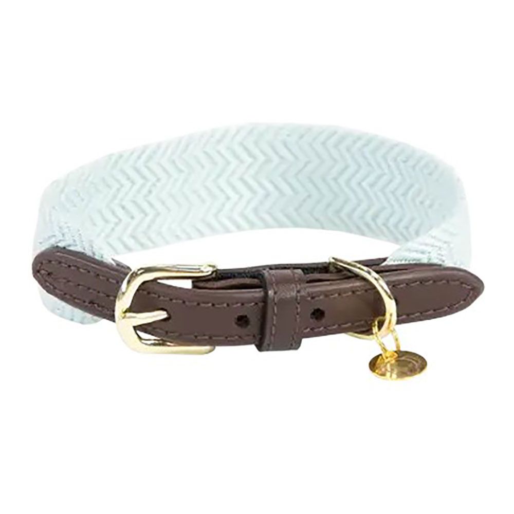 Kentucky JACQUARD-  Collier pour chien bleu clair