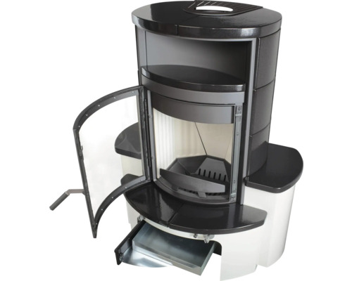 Hark Avenso GT ECOplus keramische haardset, zwart, 8 kW