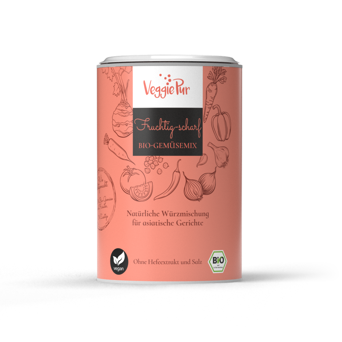 VeggiePur Gemüse-Mix<br>130 g, FRUCHTIG-SCHARF