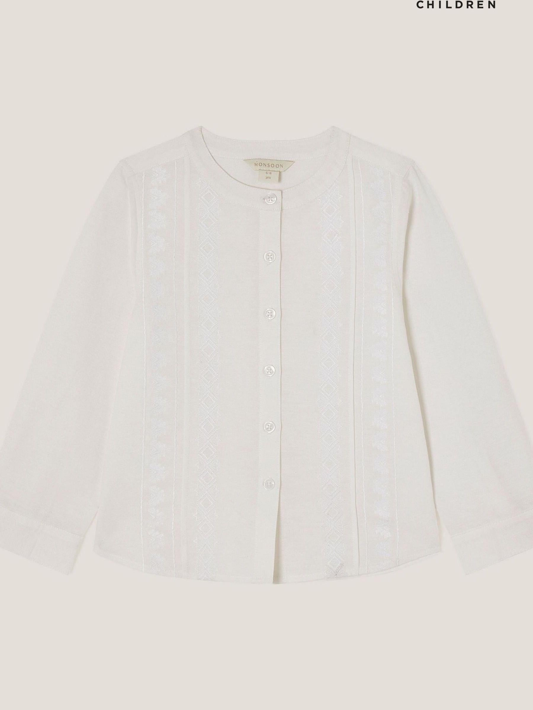 Monsoon - Geborduurd kurta-overhemd