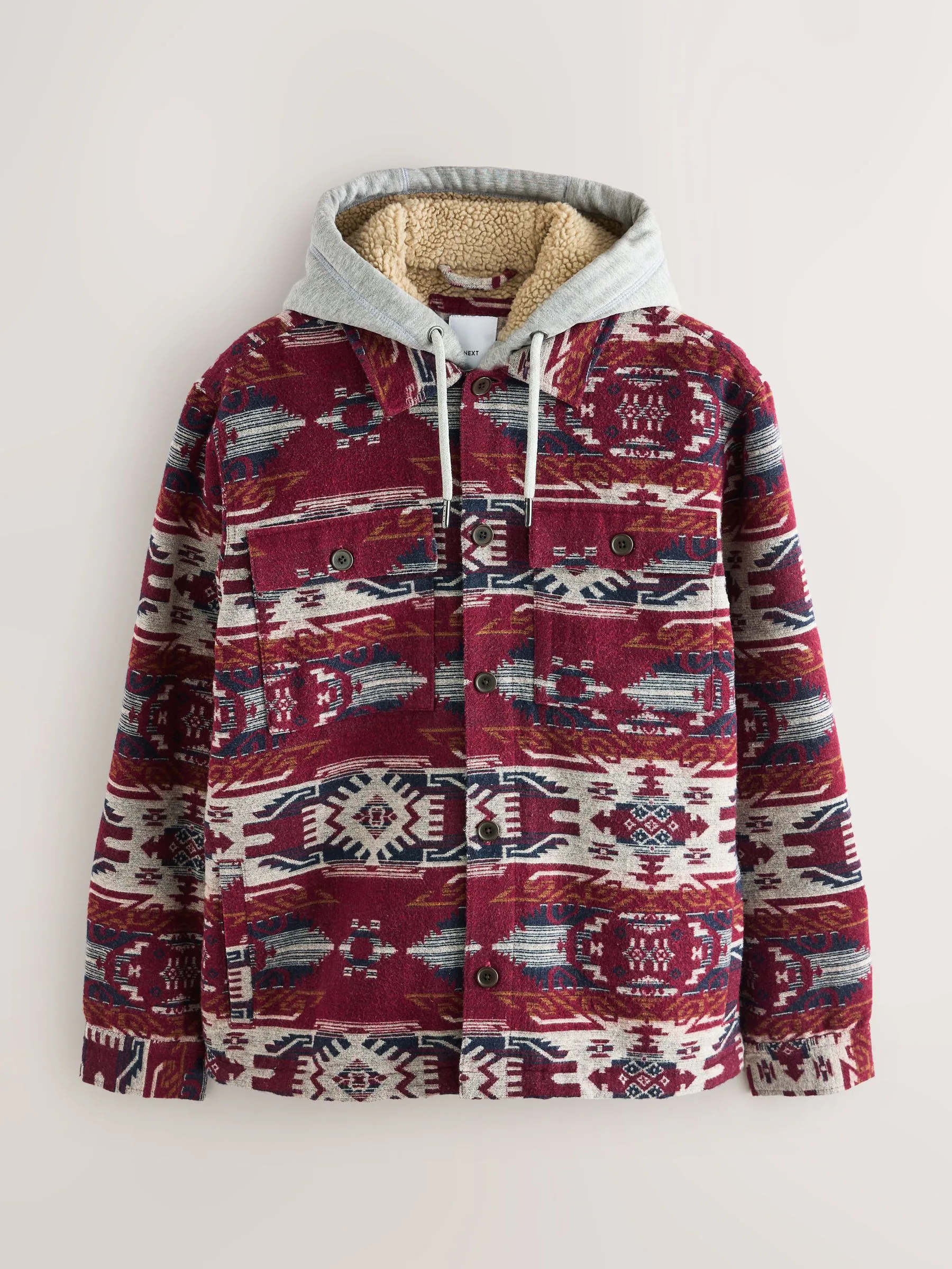 Bordeauxrood - Navajo Style Shacket