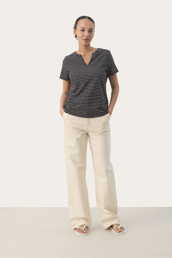 Part Two GesinasPW TS Dark navy stripe