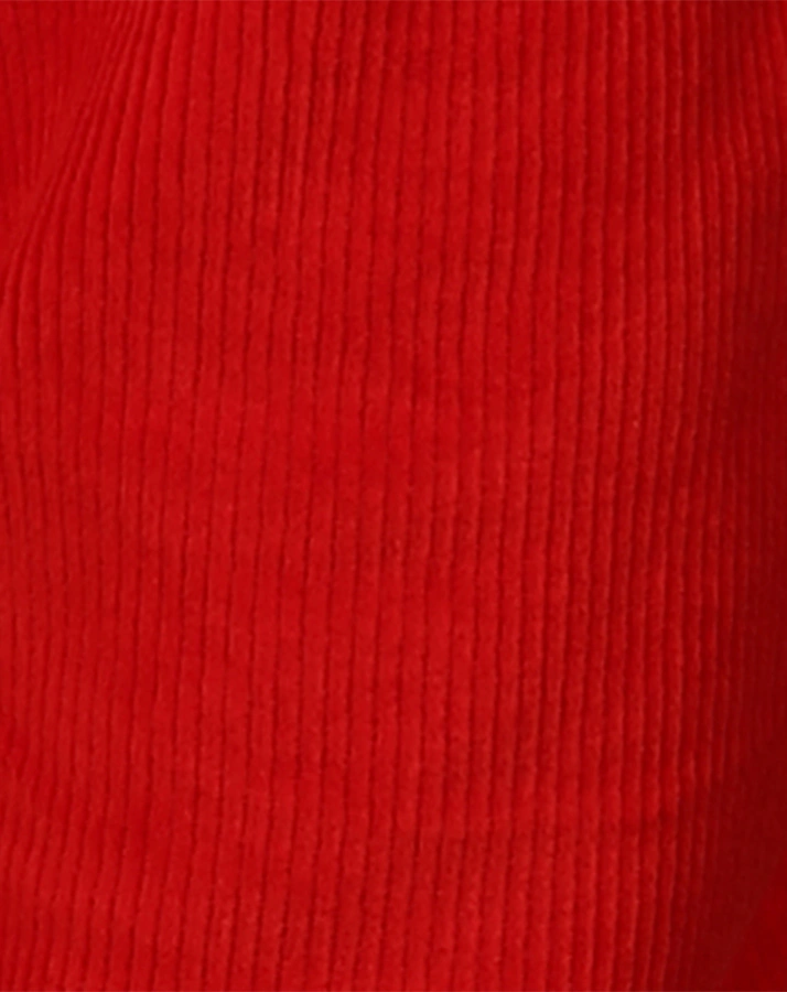 Cord-Hose PULL ON in deep crimson