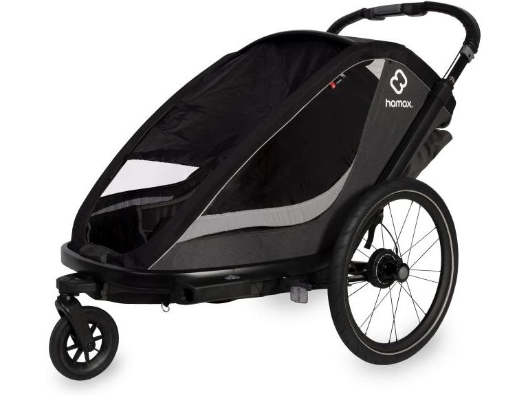 Hamax Veloanhänger Coccon Geräumiger Zweisitzer-Veloanhänger mit smarter Faltfunktion und Federung