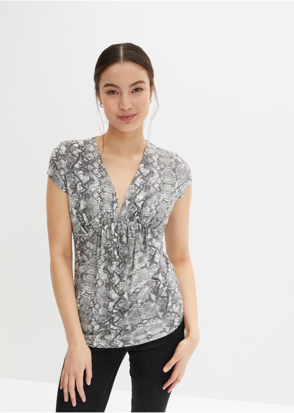 Top à décolleté plongeant en V